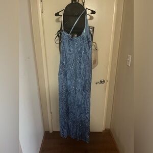 Blue prom dress | Sparkly Pattern